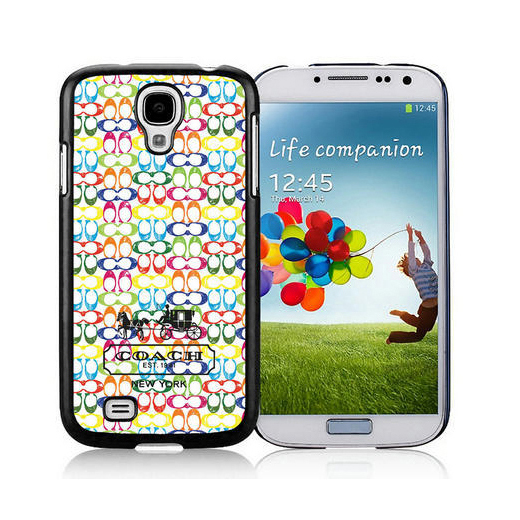 Coach Logo Multicolor Samsung Galaxy S4 9500 AUW | Women - Click Image to Close